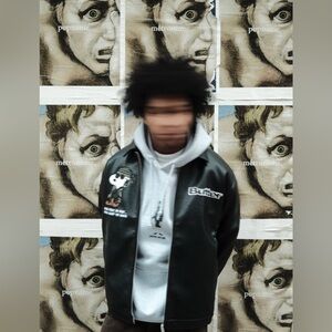 NWT Butter Goods x Peanuts Guard Dog Jacket, Black size Large